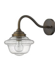 Burnished Bronze Vintage Schoolhouse Outdoor Wall Light