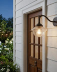 Burnished Bronze Vintage Schoolhouse Outdoor Wall Light