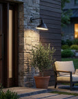 Black Dimmable Outdoor Hanging Light With Black Shades