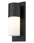 Black Frosted Dimmable Outdoor Hanging Light With Black And White Shades