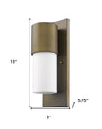 Brass And White Frosted Dimmable Outdoor Hanging Light With Brass And White Shades