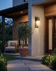 Brass And White Frosted Dimmable Outdoor Hanging Light With Brass And White Shades