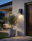Black Dimmable Outdoor Hanging Light With Black Shades