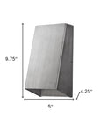 Silver Dimmable Outdoor Hanging Light With Silver Shades