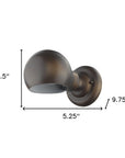 Antique Bronze Rounded Wall Sconce