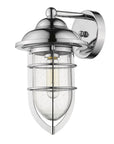 Silver Teardrop Shape Wall Sconce