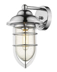 Silver Teardrop Shape Wall Sconce