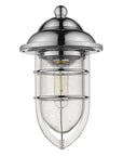Silver Teardrop Shape Wall Sconce
