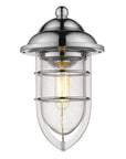 Silver Teardrop Shape Wall Sconce