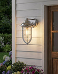 Silver Teardrop Shape Wall Sconce