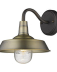Brass Seeded Dimmable Outdoor Hanging Light With Brass Shades