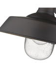 Black Seeded Dimmable Outdoor Hanging Light With Black Shades
