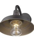 Black Seeded Dimmable Outdoor Hanging Light With Black Shades