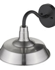 Silver Seeded Dimmable Outdoor Hanging Light With Silver Shades