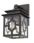 Antique Bronze Outdoor Lantern Wall Light