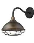 Bronze And Black Dimmable Outdoor Hanging Light With Bronze And Black Shades