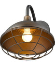 Bronze And Black Dimmable Outdoor Hanging Light With Bronze And Black Shades