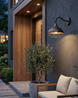 Bronze And Black Dimmable Outdoor Hanging Light With Bronze And Black Shades