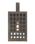 Bronze And Clear Seeded Dimmable Outdoor Hanging Light With Bronze And Clear Shades