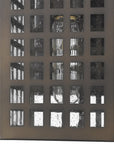 Bronze And Clear Seeded Dimmable Outdoor Hanging Light With Bronze And Clear Shades
