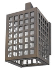 Bronze And Clear Seeded Dimmable Outdoor Hanging Light With Bronze And Clear Shades