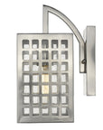 Silver And Clear Seeded Dimmable Outdoor Hanging Light With Silver And Clear Shades