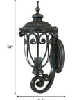 Traditional Dark Brown Wall Sconce
