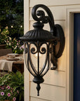 Matte Black Hanging Goblet Wall Light