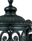 Black And Clear Seeded Dimmable Outdoor Hanging Light With Black And Clear Shades
