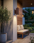 Copper Dimmable Outdoor Hanging Light With Copper Shades