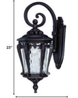 Black And Clear Hammered Dimmable Outdoor Hanging Light With Black And Clear Shades