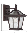 Antique Bronze Birdhouse Shape Outdoor Wall Light