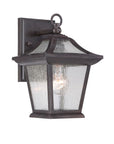 Matte Black Birdhouse Shape Outdoor Wall Light