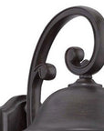 Matte Black Tapered Goblet Wall Light