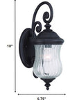 Black And Clear Seeded Dimmable Outdoor Hanging Light With Black And Clear Shades