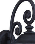 Black And Clear Seeded Dimmable Outdoor Hanging Light With Black And Clear Shades
