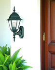 Matte Black Swing Arm Outdoor Wall Light
