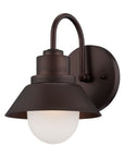 Dark Brown And White Frosted Dimmable Outdoor Hanging Light With Dark Brown And White Shades