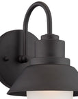 Black And White Frosted Dimmable Outdoor Hanging Light With Black And White Shades