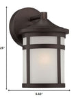 Bronze Hanging Lantern Shape Wall Light