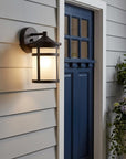 Bronze Hanging Lantern Shape Wall Light