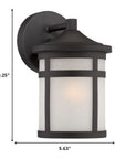 Matte Black Hanging Lantern Shape Wall Light