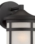 Matte Black Hanging Lantern Shape Wall Light