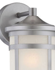 Brushed Silver Hanging Lantern Shape Wall Light