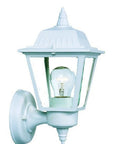 White Cast Aluminum Outdoor Wall Light