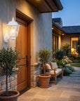 White Cast Aluminum Outdoor Wall Light