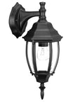 Matte Black Hanging Globe Lantern Wall Light