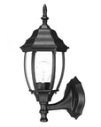Matte Black Globe Lantern Wall Light