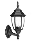 Matte Black Globe Lantern Wall Light