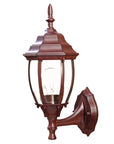 Dark Brown Globe Lantern Wall Light